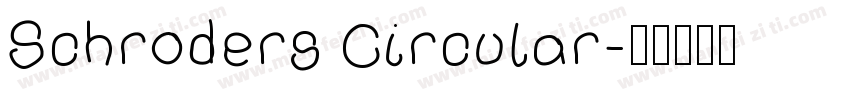 Schroders Circular字体转换